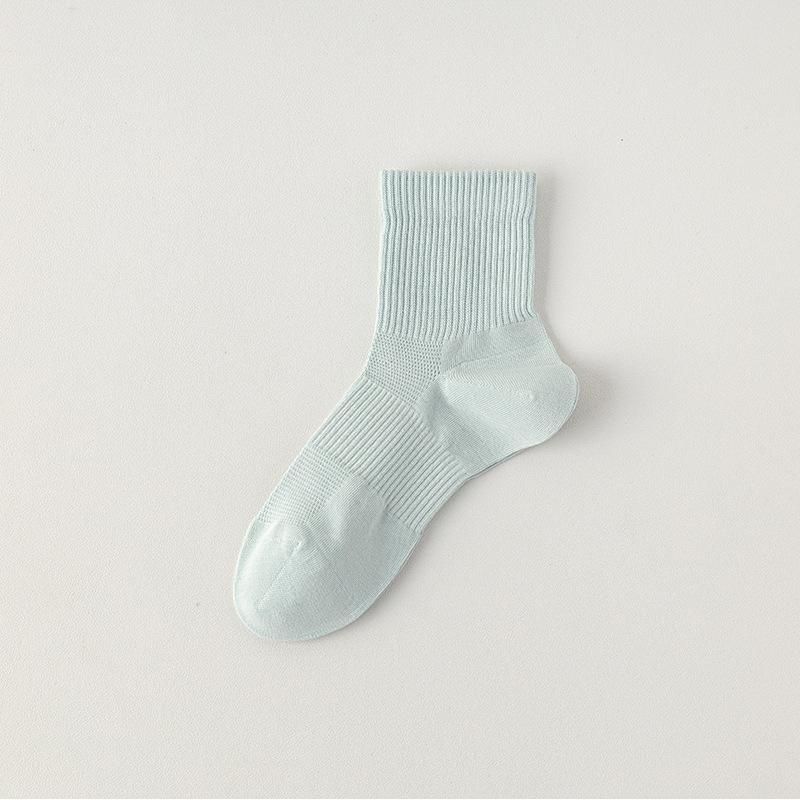 

Женские тонкие весенне-летние носки из новой сетки, однотонные, дышащие, влагоотводящие, простые, для отдыха 1 pair зелёный