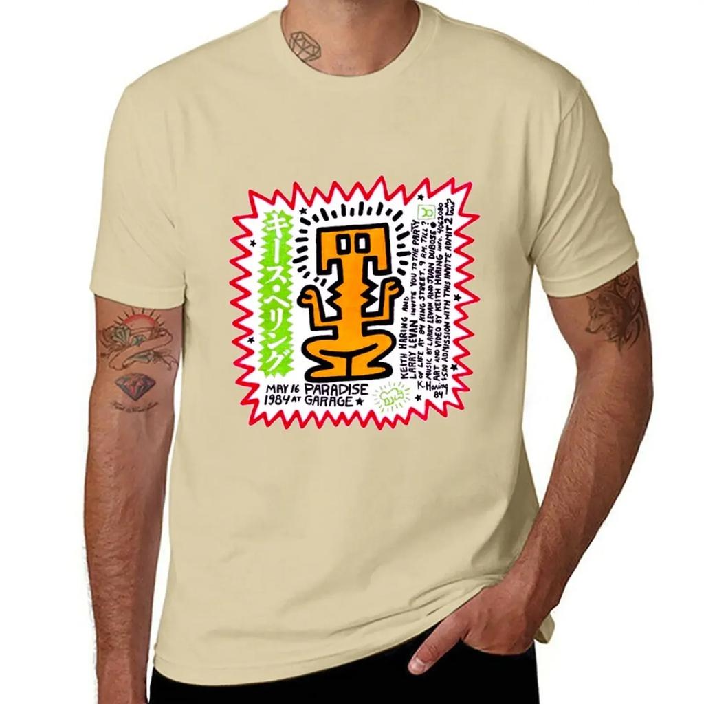 PARADISE GARAGE LARRY LEVAN PARTY OF LIFE FLIER T-Shirt vintage clothes boys whites mens graphic t-shirts anime