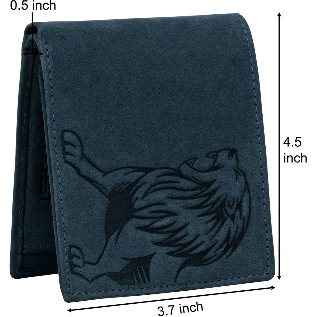 Portofel RFID din piele naturală pentru bărbați, ocazional, formal, la modă - mărime normală (6 sloturi pentru carduri)