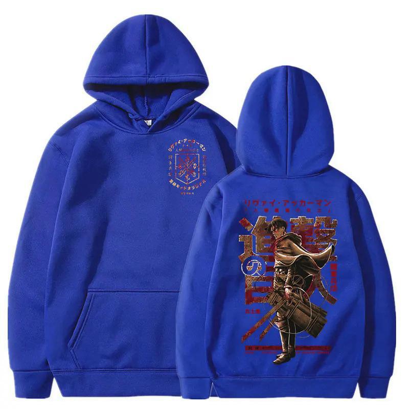 Bluza z kapturem Levi z grafiką Hot Anime Attack On Titan