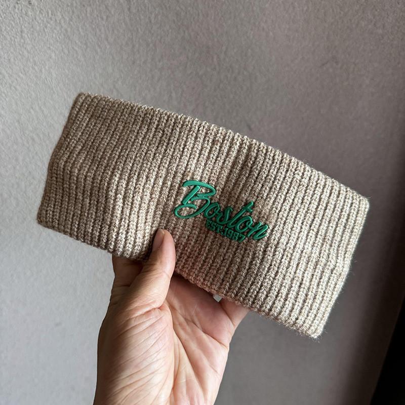 Korea Fashion Letter Headband For Women And Men With Knitted Material Fall Winter Accessory