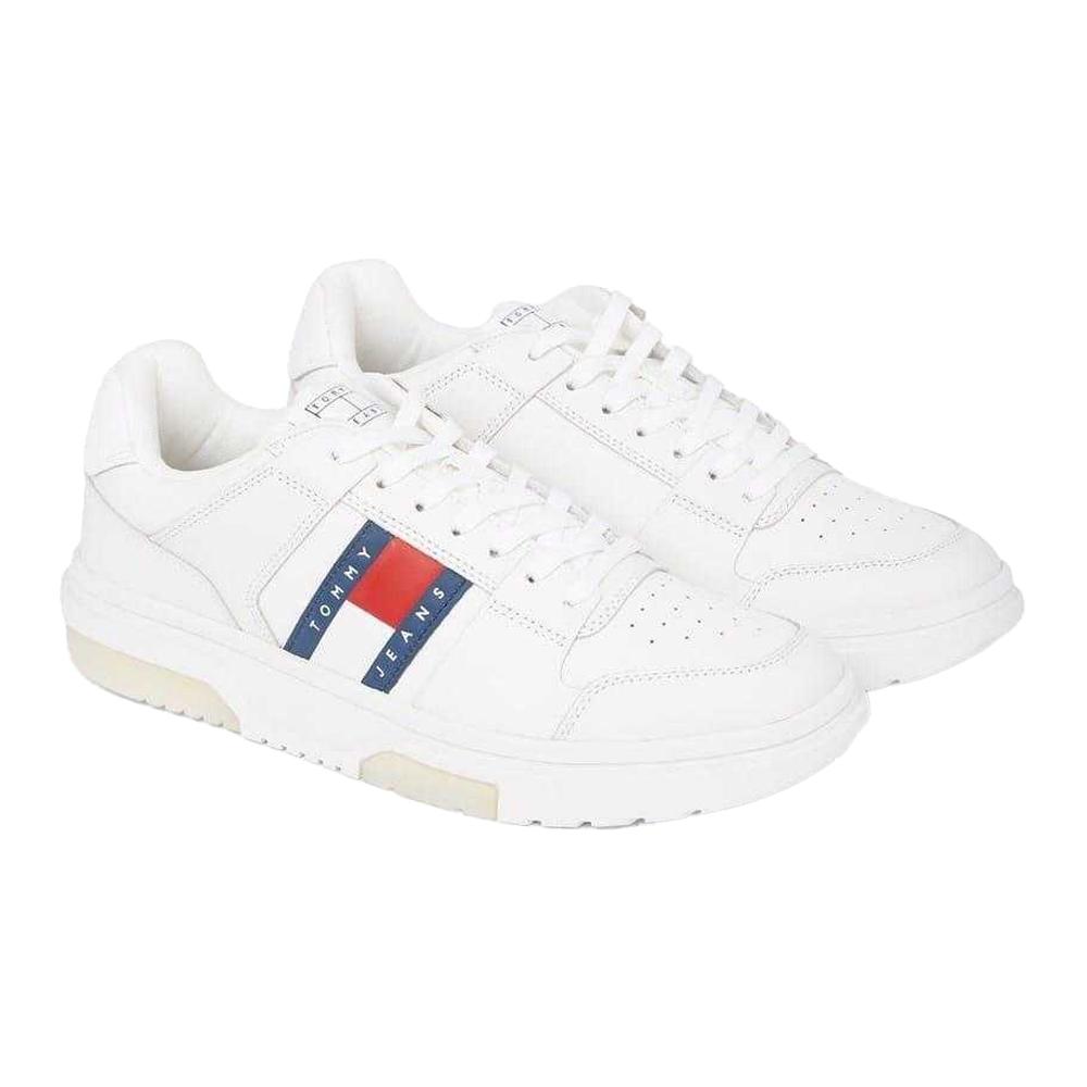 Tommy Jeans Mens Leather Trainers