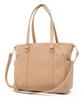 Verita.jp F9t 2-Way Tote Bag [Judy] Shoulder Bag with Multiple Storage Capacity, A4 Size, for Commuting and School (Beige)