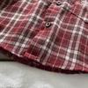 Boys' 2025 Korean Style Plaid Two-Piece Set: Long-Sleeve Casual Shirt for Kids