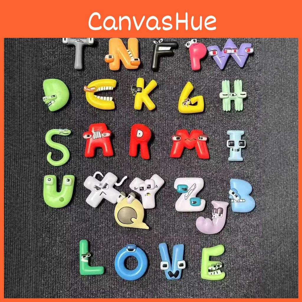 26 bezaubernde Buchstaben-Charakterfiguren aus PVC für kreatives Spielen