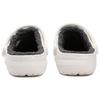 Crocs Unisex Classic Lined Clog White/Grey Warm Comfort Slip On 203591-10M