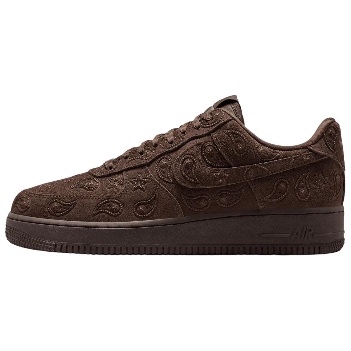 Nike Air Force 1 Low Paisley Unisex Sneakers Brown Baroque-Brown IU2363-200 42