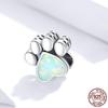 Zirconia Color Sterling Cane Animaletto Cane Cane Bulldog Perline Adatte Braccialetto da Polso Originale Ciondolo Gioielli Fai da Te Braccialetto da Polso alla Moda