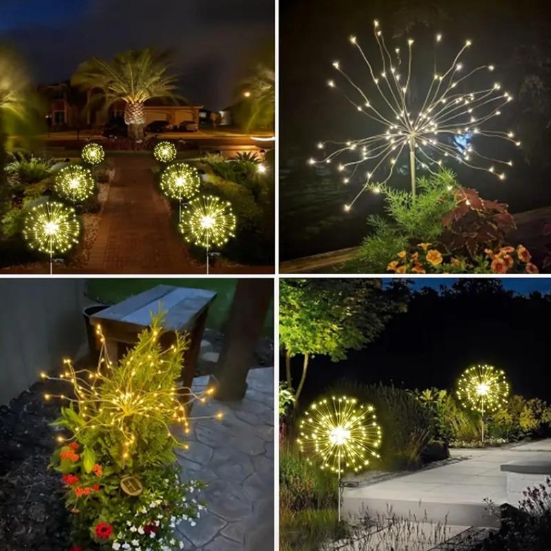 Solar LED Garden Lights - 8 lighting modes,colorful color-changing decorative lights,energy saving,garden lighting,stylish design,durable construction