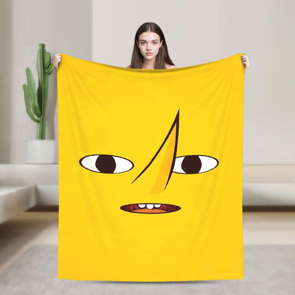 Lemongrab Unakzeptabel Flanelldecke Frühling Warm Weich Überwurfdecke für Kinder Erwachsene Heimdekoration Grafische Tagesdecke Sofabettbezug