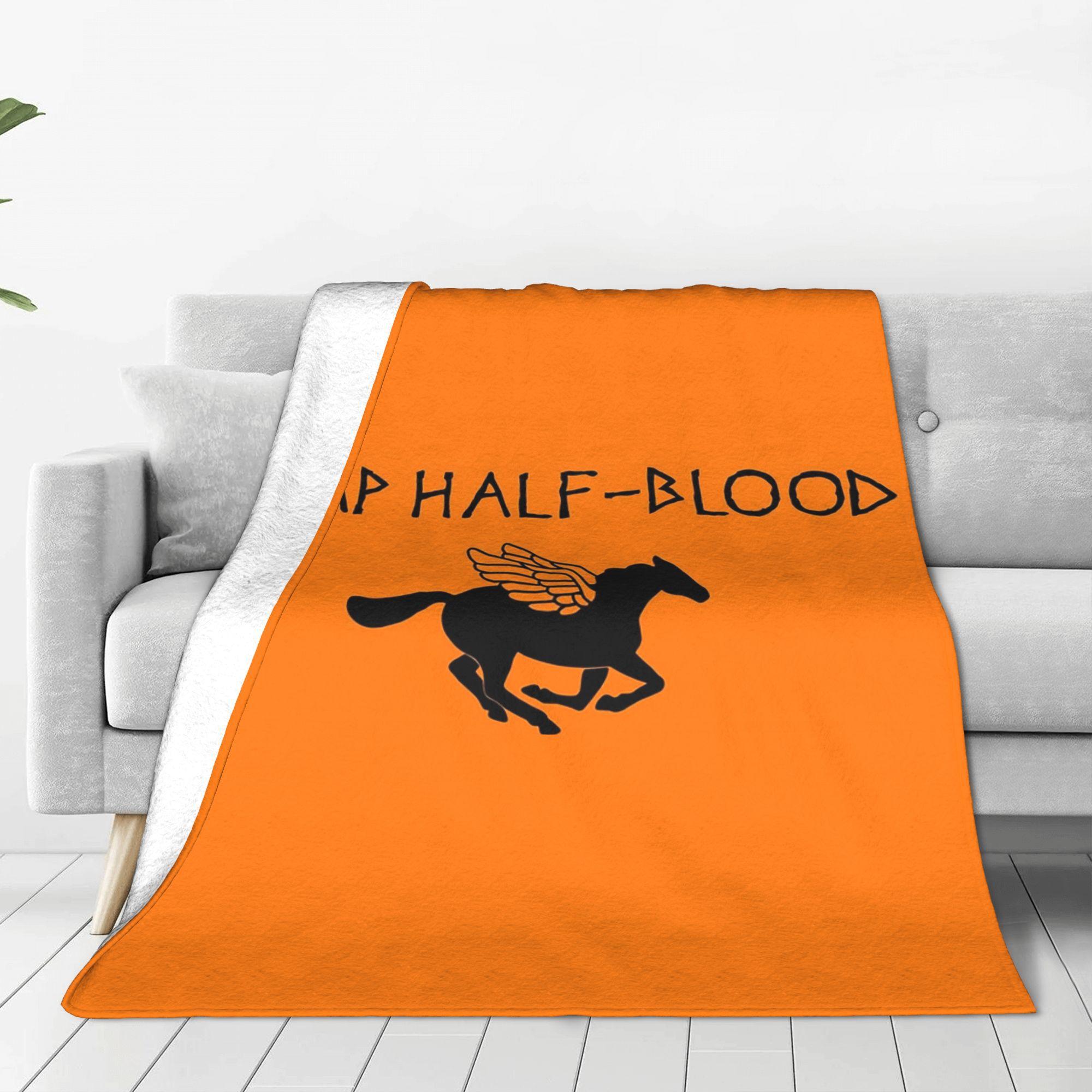 Exquisite Fashion Items Unisex Camp Half-Blood - Percy Jackson Blanket Lightweight Fleece Sofa Throw Blanket For Couch Bedding Travel Throws Bedspread Quilt