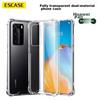 Phone Case for Huawei P40, Full Protection Transparent Airbag Shockproof Soft TPU (With Lanyard Hole) ES-Ip9 Series Upgraded Version Translucent White