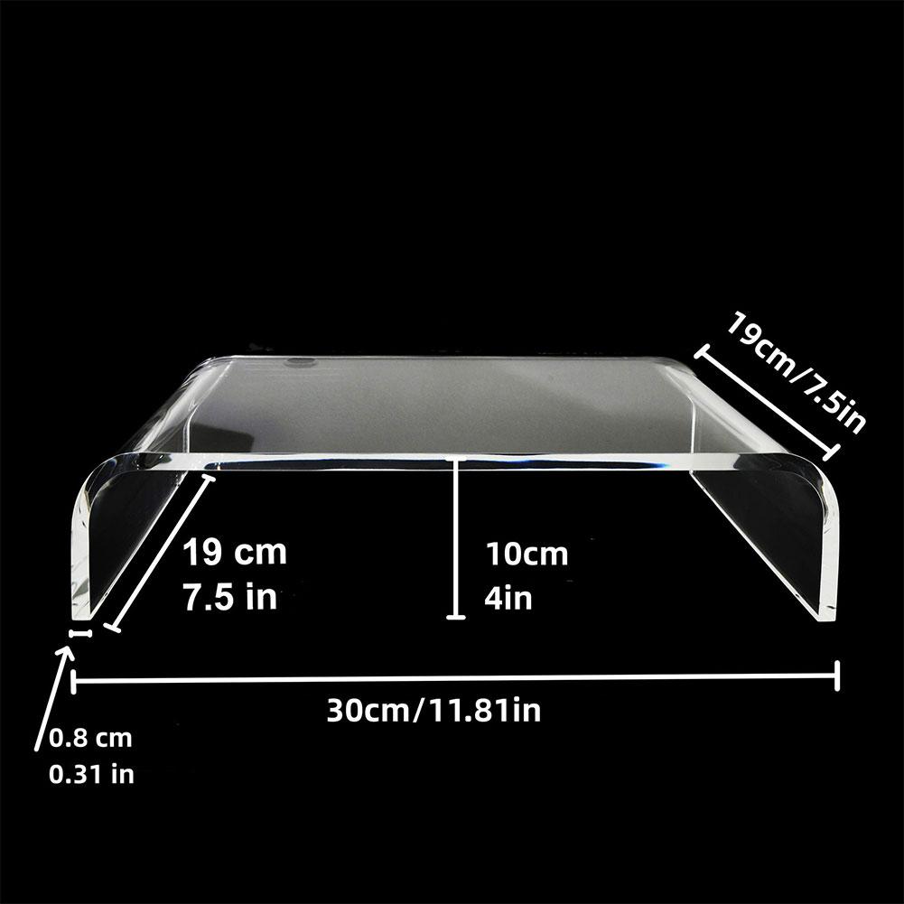 

Acrylic Monitor Stand Laptop Stand Riser Desk Laptop/PC/Multimedia Monitor Stand Desk Organizer for Storing PC Screen for Office