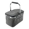 Foldable Insulated Bag Picnic Basket Food Delivery Insulation Handbag for Camping