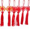 Festive Red Small Chinese Knot Tassel Bonsai Decoration