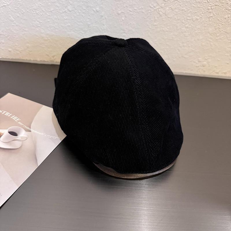 Corduroy Newsboy Cap For Fall Winter With Breathable Warmth And Sun Shade