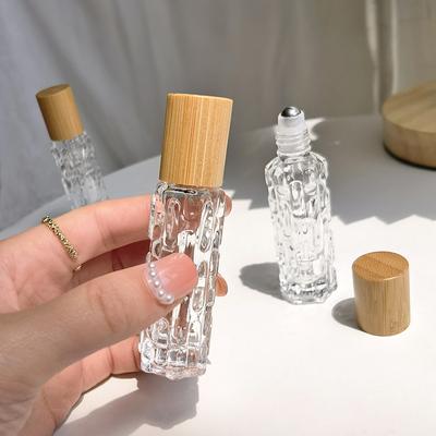 10ml Ätherische Ölflaschen Glasrollerflaschen mit Rollkugeln Parfümflaschen Roll-on Flaschen Phiolen Reise Klare Flasche