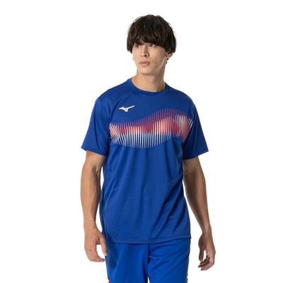 Koszulka do tenisa stołowego JTTA Surf Rozmiar S, Krótki rękaw, Certyfikowana, Odprowadzająca wilgoć, Szybkoschnąca, Unisex, 82JAB111, Niebieski,