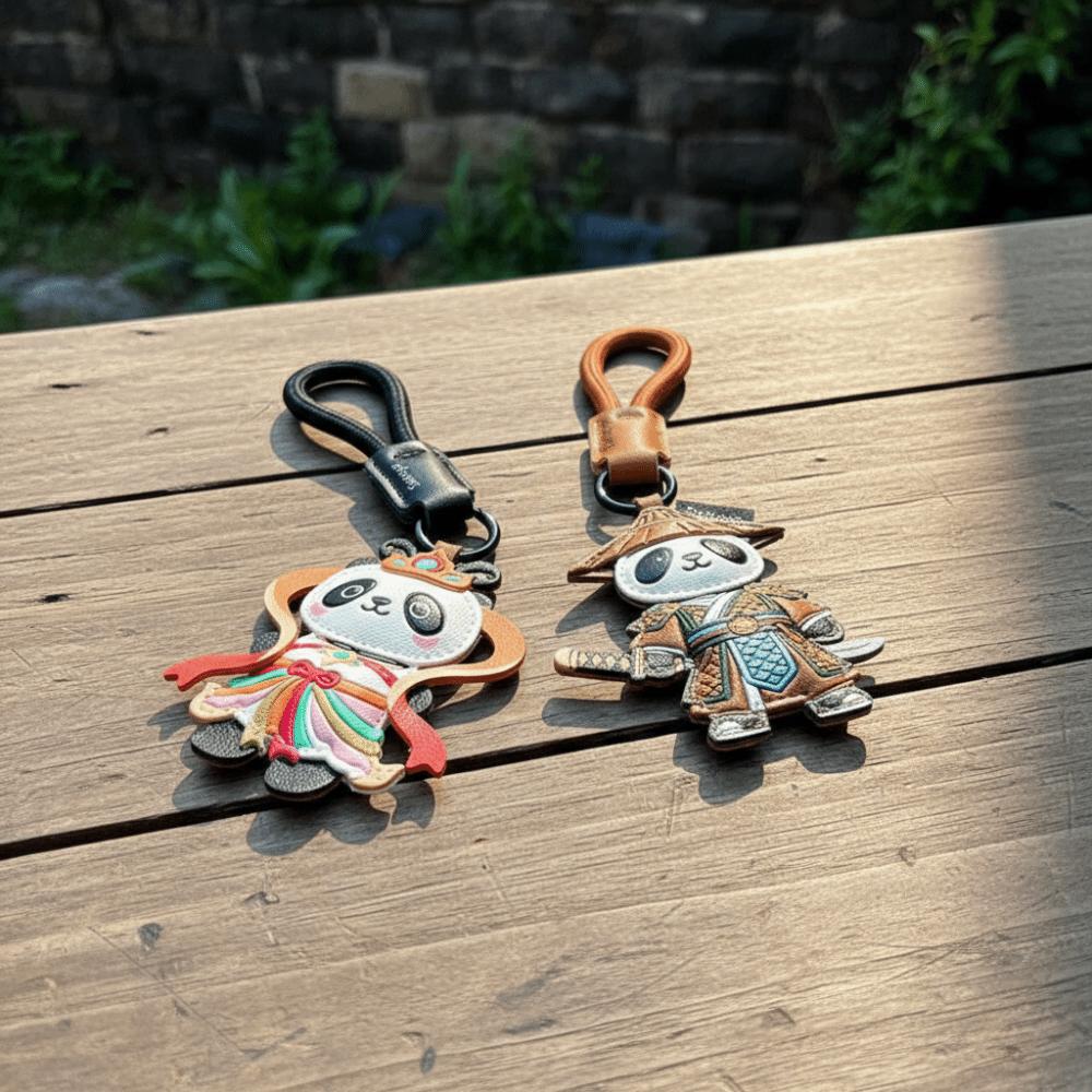 DIY Panda Pendant Hanger Bag Pendant Cute Car Keyring  Car Accessory