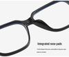 Retro TR Large Frame Flat Lenses Men's Anti-Blue Light Glasses