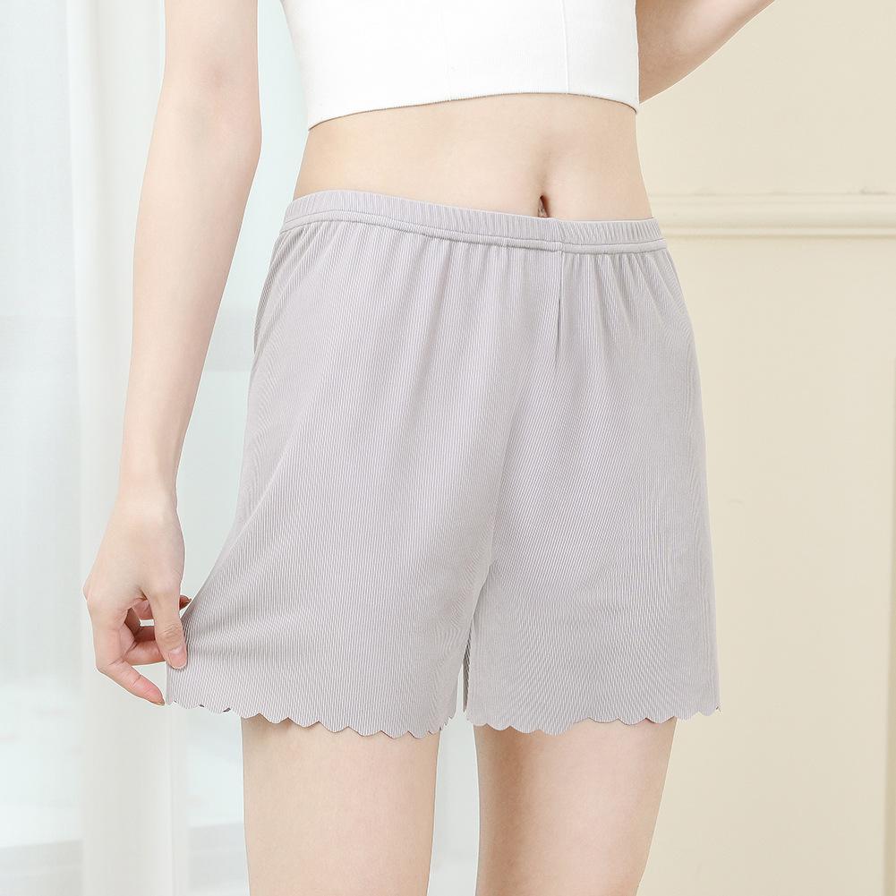New Ice Silk High Waist Loose Home Pants - Summer Plus Size Three-Point Base Layer Sleepwear