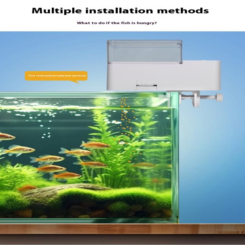 Led Aquarium Digital Fish Tank 500Ml Intelligent Digital Automatic Fish Feeder With Timer Pet Feeding Fish Food Dispenser Food