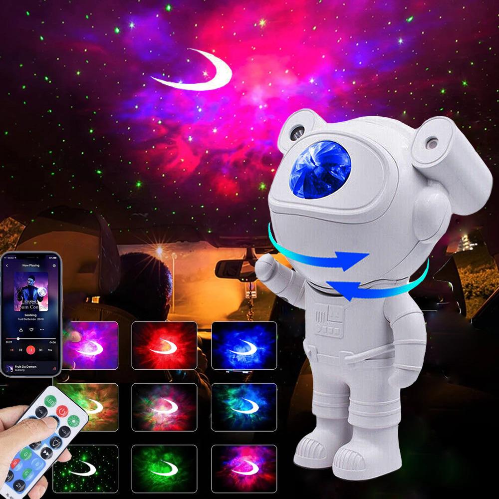 

Новый светодиодный проектор Galaxy Star Rabbit Astronaut, ночник, лампа со звездным небом, украшение для спальни, ночник для детей, подарки
