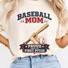Baseball Mom Shirt, Game Day Baseball Mom Tee, Sports Mom Shirt, Baseball Mother Gift, Ballpark T-Shirt, Baseball Bat T-Shirt