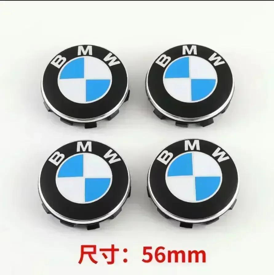 KSMH6 4Pcs 56mm 68mm BMW Emblem For BMW Wheel Hub Caps For BMW 3 Series 5 Series E60 E90 F10 F30 E46 E39 X5 E53 E70 E38 Z4