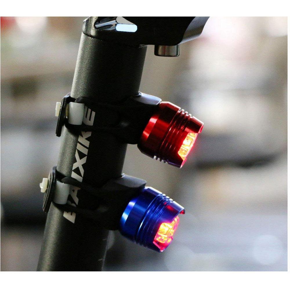 Rear Bike Tail Light Mini Strap-On LED Micro Bicycle Lights Bright red LED Waterproof