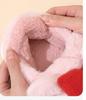 2024 Winter new pig slippers woman fuzzy fleece slides shoes women's pink bowknot piggy slipper indoor home shoes furry loafer