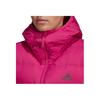 adidas Windproof Warm Mid-Length Casual Sports Hooded Down Jacket Women Jacket Red FT2573