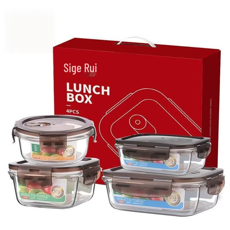 SGR Borosilicate Glass Microwave-Safe Food Container