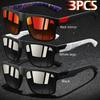 3 PCS Fashion Vintage Square Sunglasses Men Fishing Driving Man Luxury Brand Designer Sun Glasses Anti-Glare Retro Eyewear UV400
