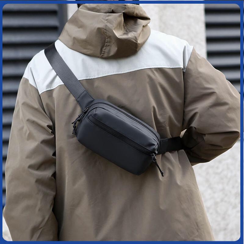 Men s Waterproof Multi-functional Waist Crossbody Bag Small