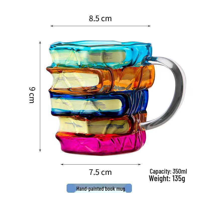 

Креативная расписная стеклянная чашка: Идеально для кофе или чая 301-400 ml