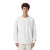 FILA Logo Crewneck Sweatshirt Men Sweatshirt Standard-White F11M147205FWT