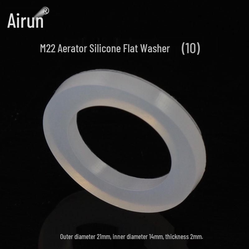 Silicone 4-Point Mesh Sealing Ring and Flat Washer for 6-Point Water Heater, Faucet, Pipe, Hose, and Shower Head (1-Inch)