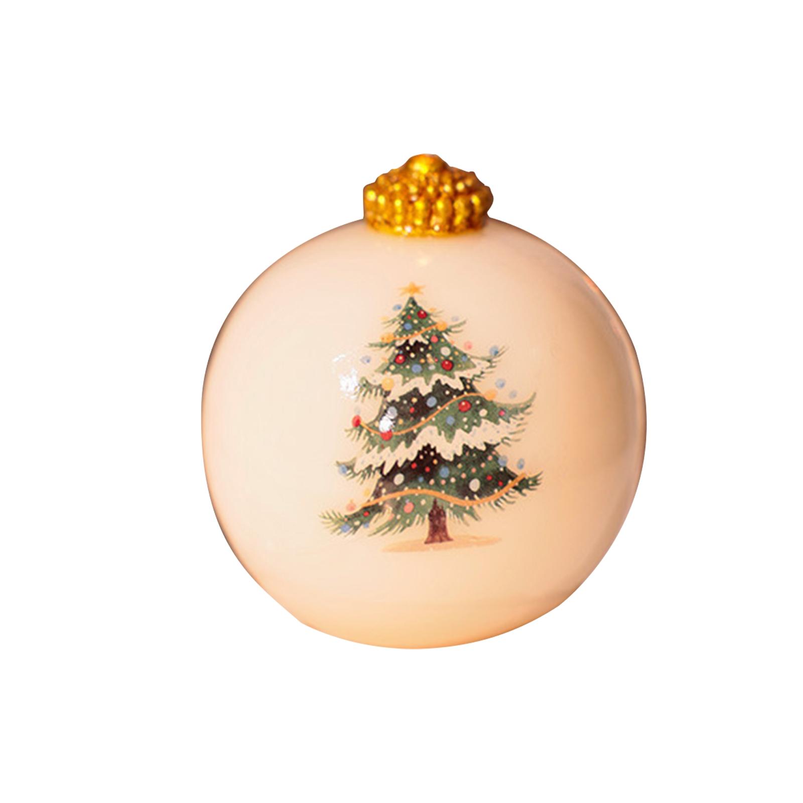 

Рождественские свечи-шары Туаль Шинуазри Винтаж Рождественские подарки для женщин Деревенская свеча Рождественские свечи Украшение Праздничный декор стола Подарок One Size