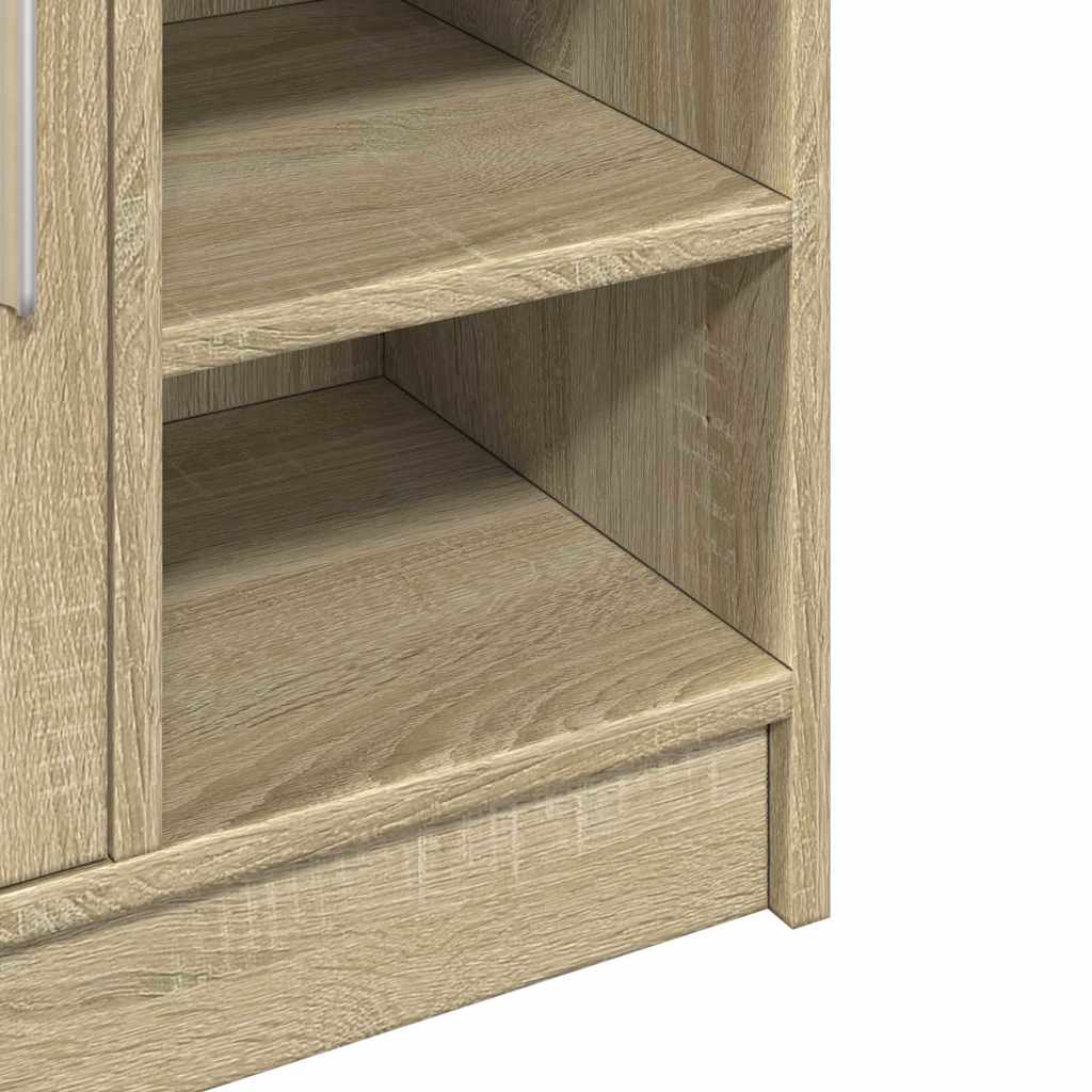 Bathroom Vanity Cabinet In Sonoma Oak 63 X 29 X 55 Cm Particleboard