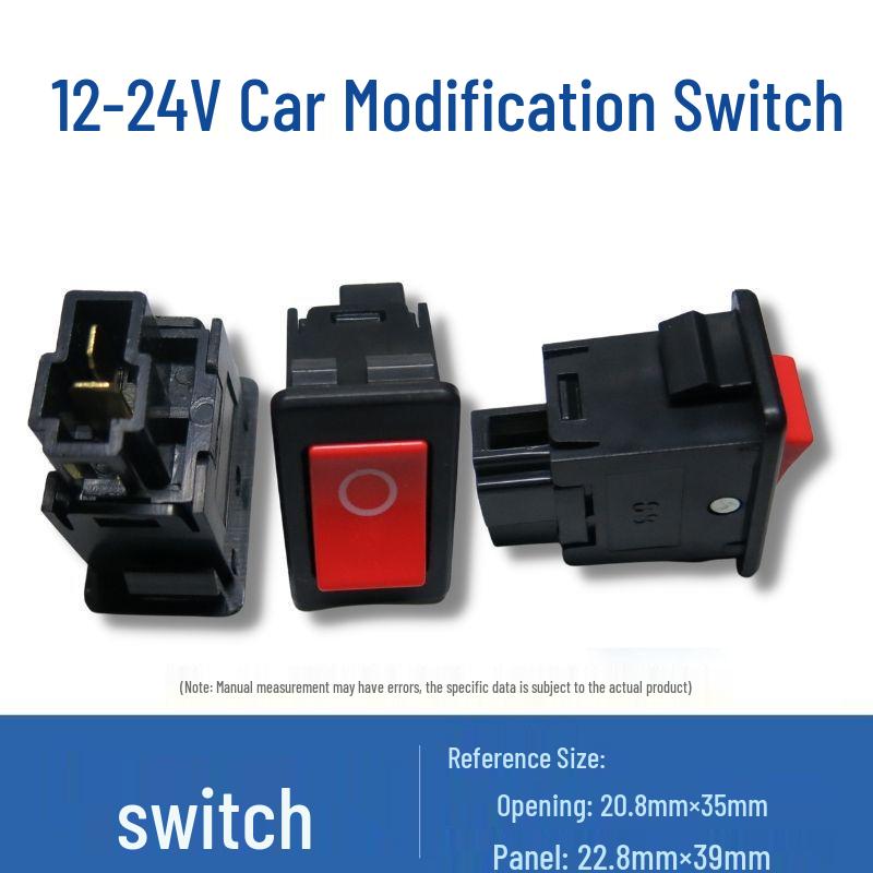 

Universal Rocker Power Switch for Cars, Trucks, Motorcycles, and Agricultural Vehicles 1 Power Switch (no wire)