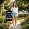 Graduation Garden Flags, Campus Graduation Party Decorations, Hanging Flags, Garden Flags