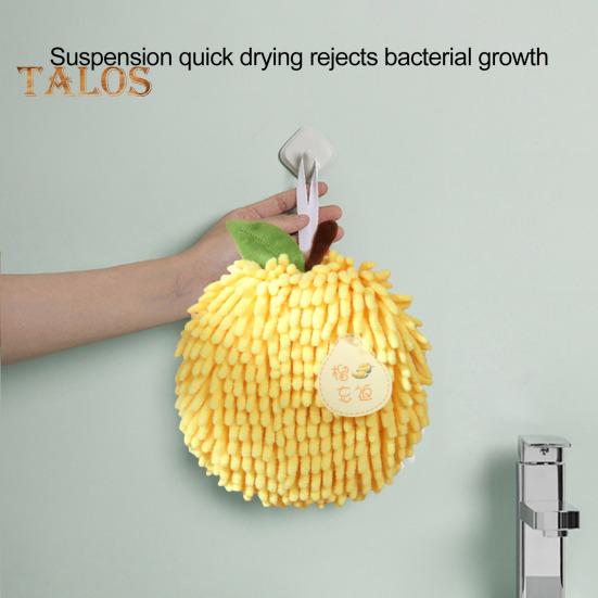 Chenille-Handtuch mit Aufhängeschlaufe, stark wasserabsorbierend, weiche, superfeine Fasern, verdickter Lappen, schmutzabweisend, wiederverwendbar, für die Reinigung von Küche und Bad