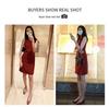 Mei Daiqian Women's Sleeveless Round Neck Midi Vest Dress - Slimming, Drapey, Professional Summer Wear