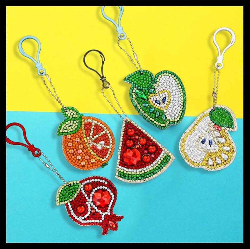 New Diy Acrylic Keychain, Special-Shaped Diamond Diamond Painting, Bag Car Decoration Small Pendant