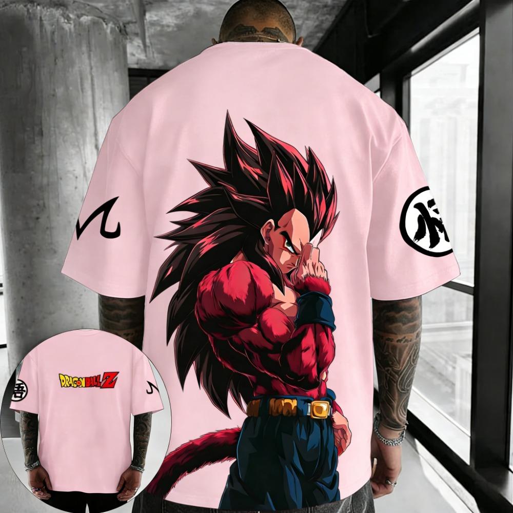 Anime T-shirt Summer Printed Men's Street Hip Hop Casual Top