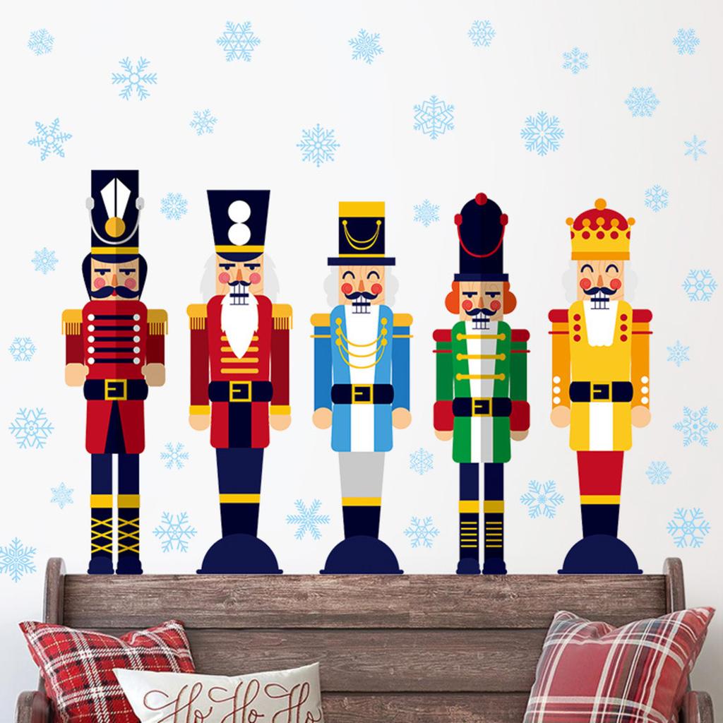 Christmas Decorations Holiday Party Decoration Window Stickers Pvc Static Stickers Window Decorations