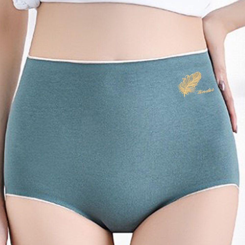 Cotton High-waist Girls Breathable Lingerie Graphene Crotch Panties Women Underwear Seamless Briefs
