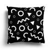 Nordic black and white simple geometric print pillow case home decoration bedroom room living room sofa cushion cover 45x45cm