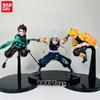 Hot Anime Demon Slayer Figure Tanjirou Agatsuma Zenitsu Kyoujurou Model Action Toy Kids Gift PVC collection for Poseable Articulated Scale Detailed